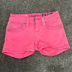 Miss Me Girls Pink Shorts